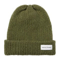 Gorro Beanie Tejido a Mano Verde Olivo | Gorro Suave Unisex